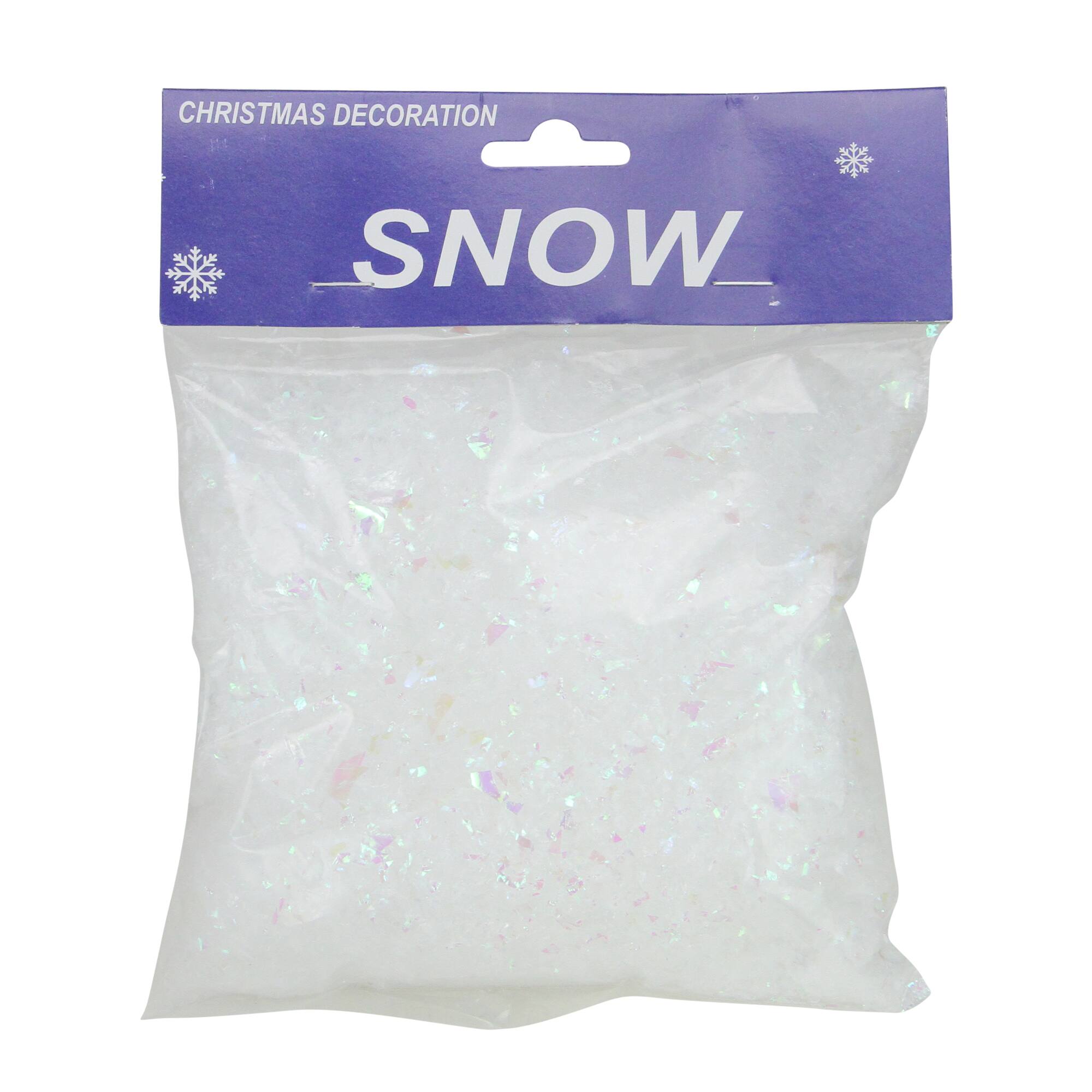2oz. Iridescent Artificial Snow Twinkle Flakes Christmas Decoration